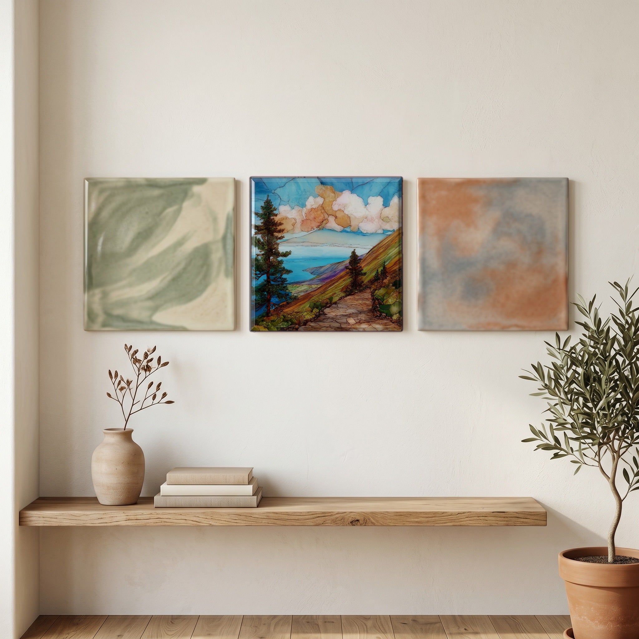 Munro Trail Lanaihale Ceramic Art Tile — grouping