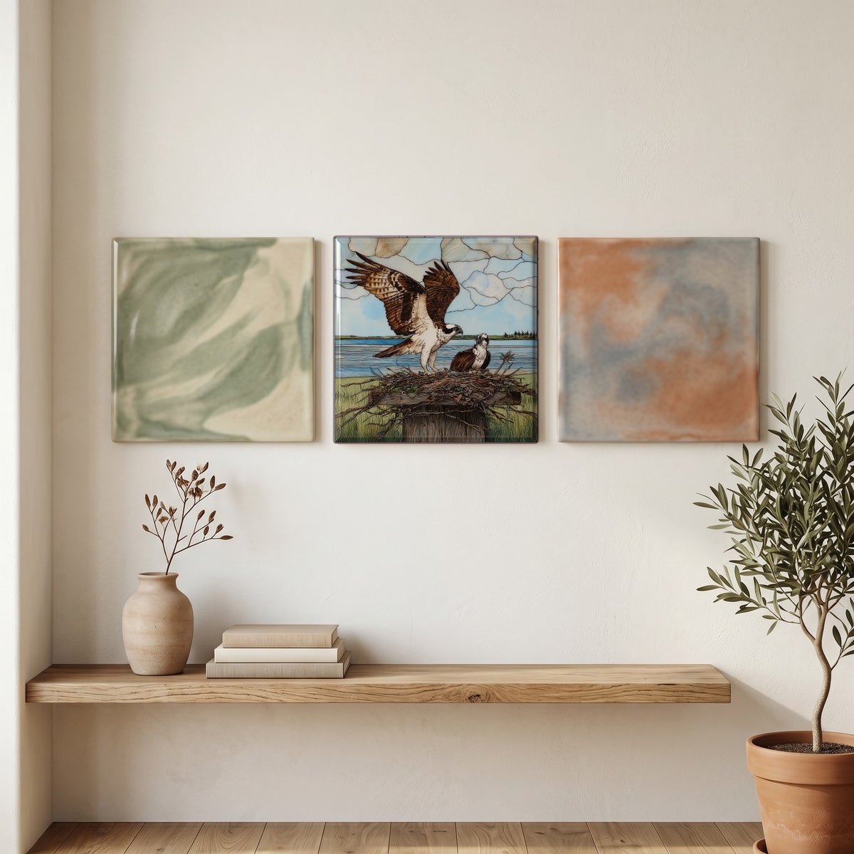 an osprey landing — grouping