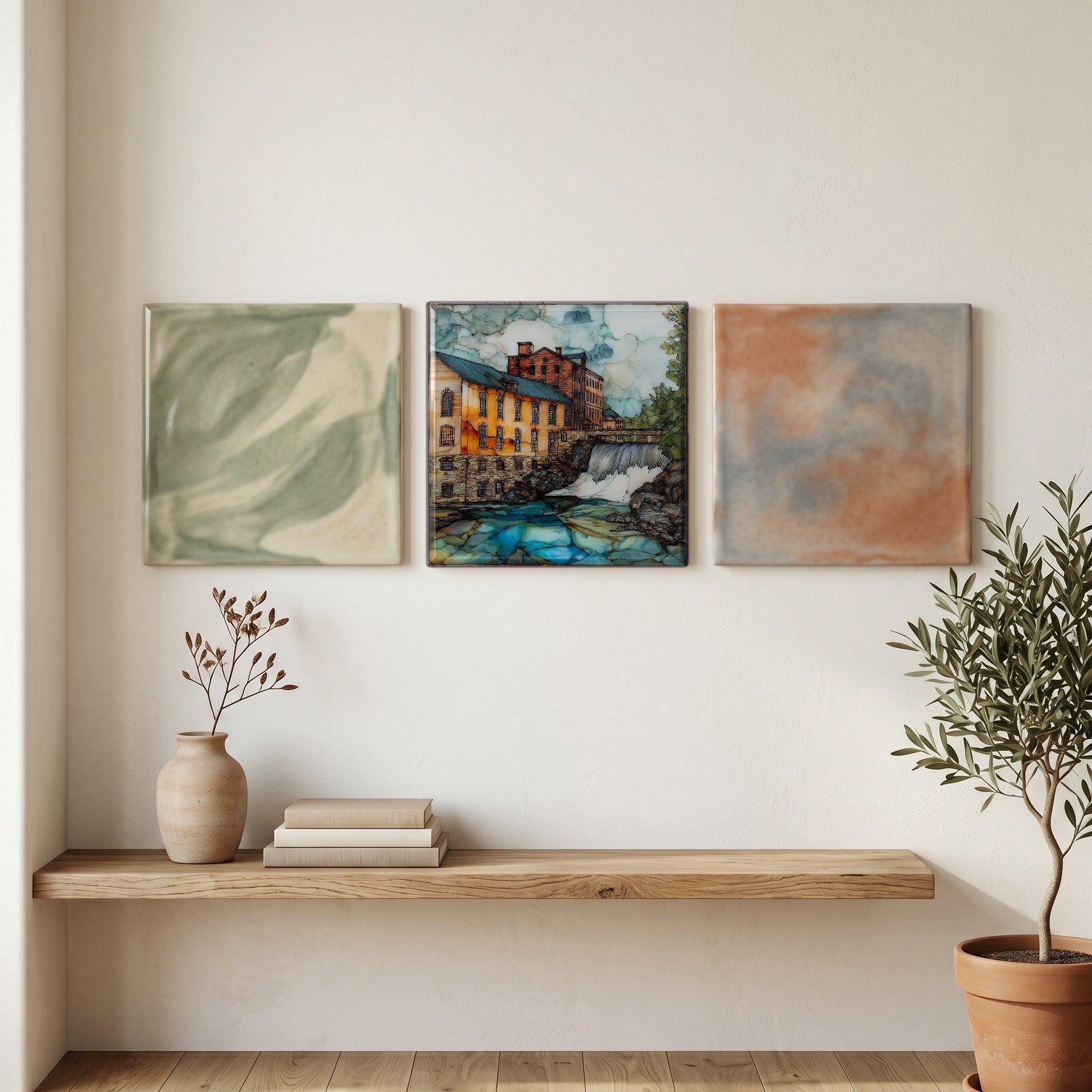 the Simon Pearce Glass Mill in — grouping