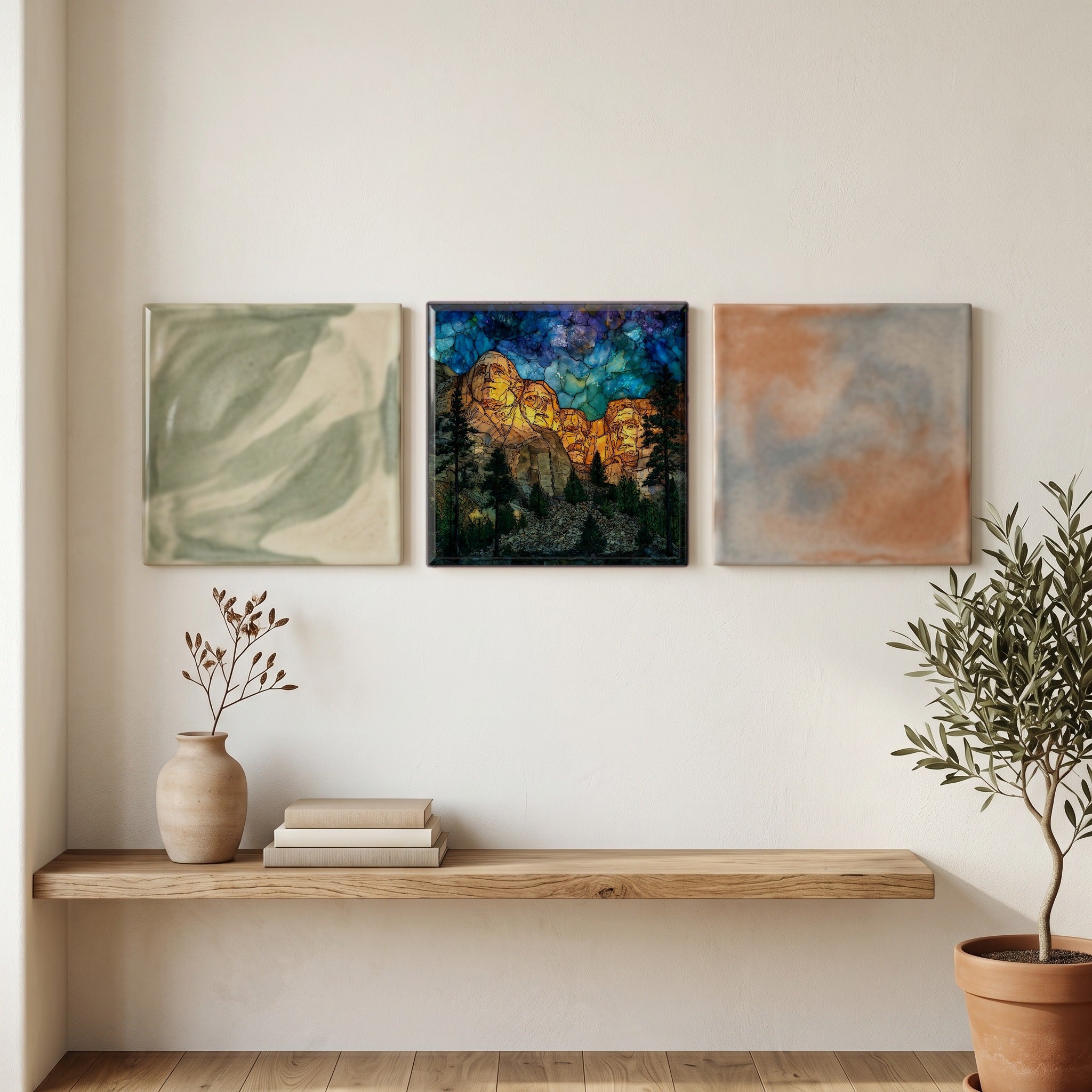 Mount Rushmore evening lighting — grouping
