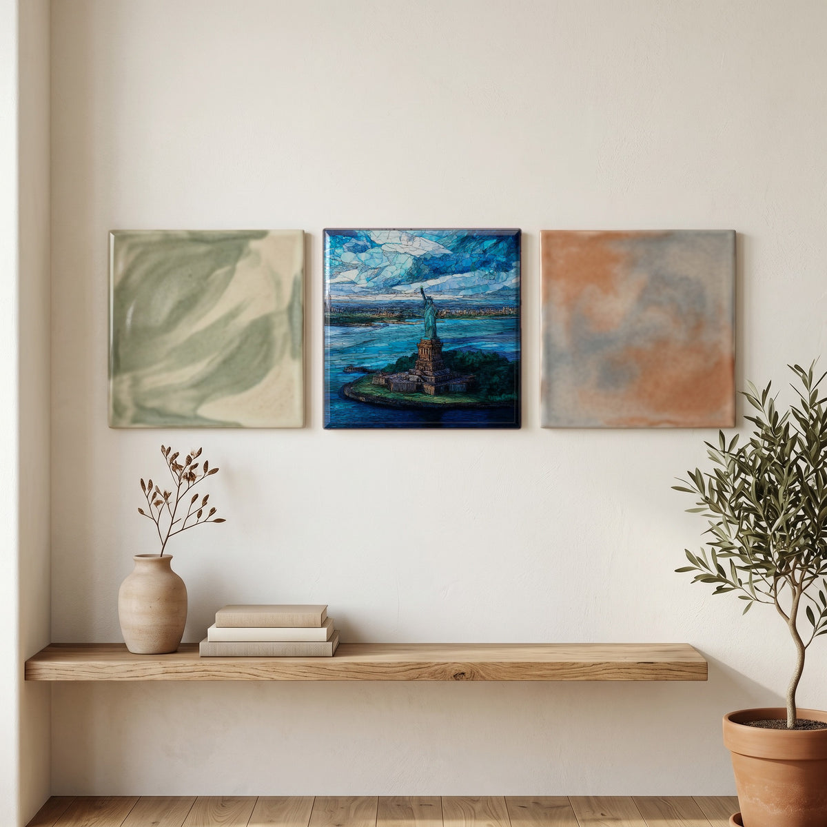 the Statue of Liberty on Liberty — grouping