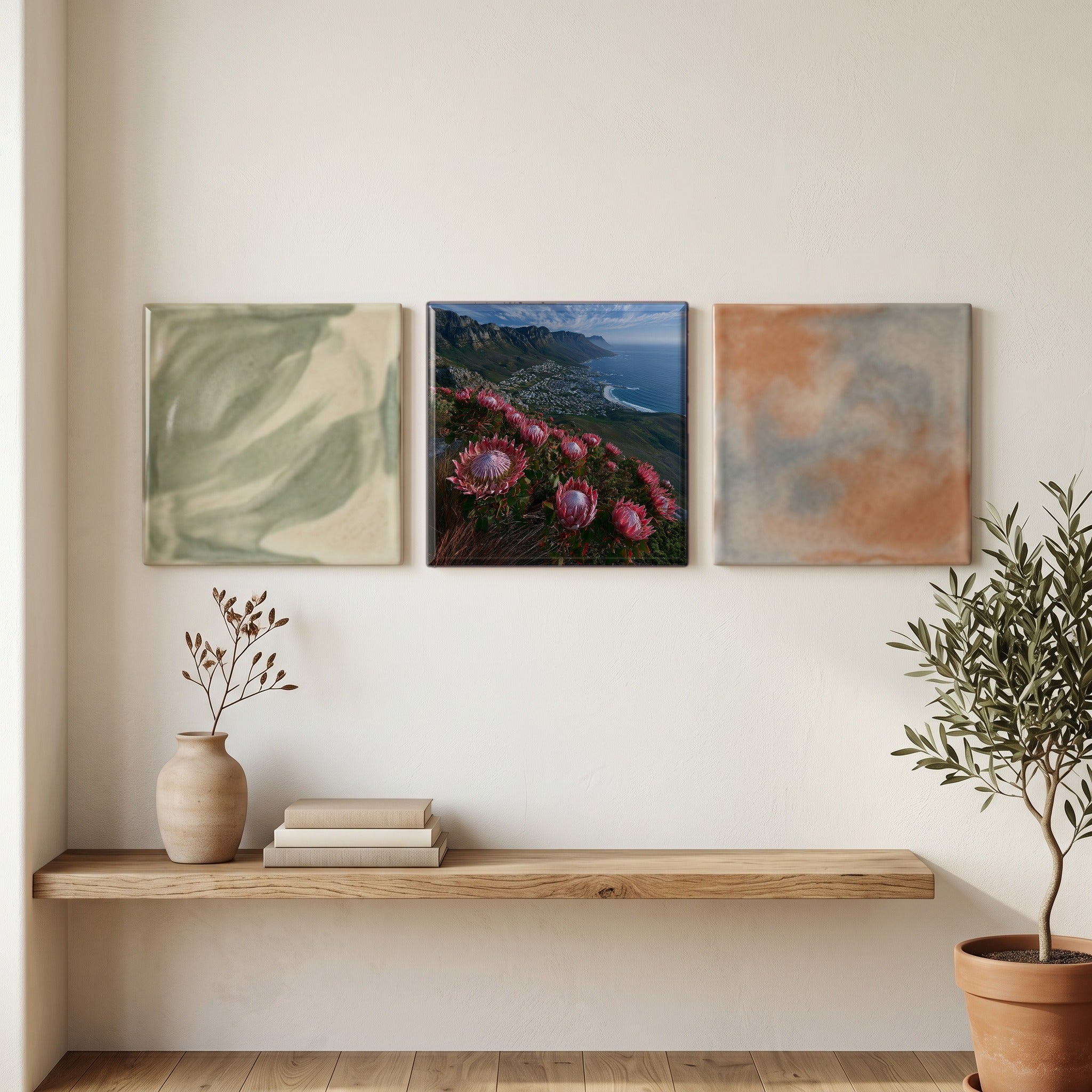 king proteas blooming on a False — grouping