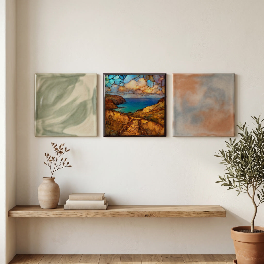 Mahaulepu Trail Kauai Ceramic Art Tile — grouping