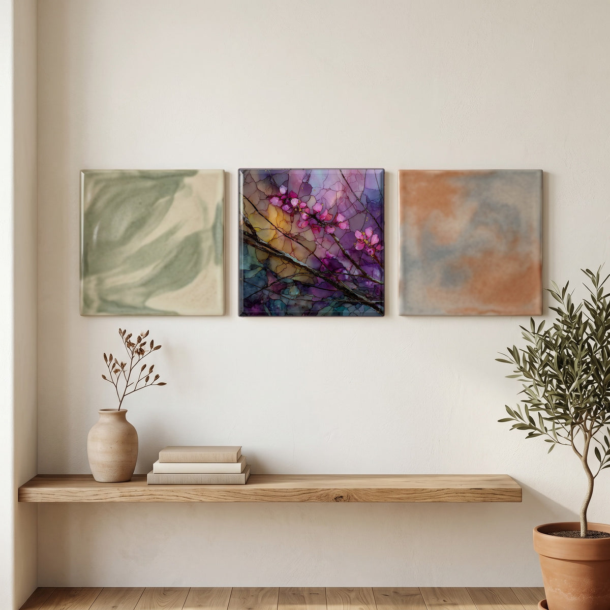 Tulsa redbud branches — grouping