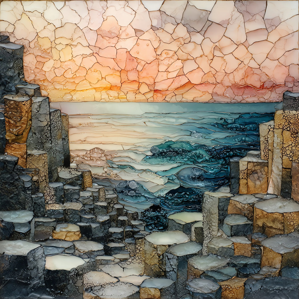 Giant's Causeway — ceramic art tile