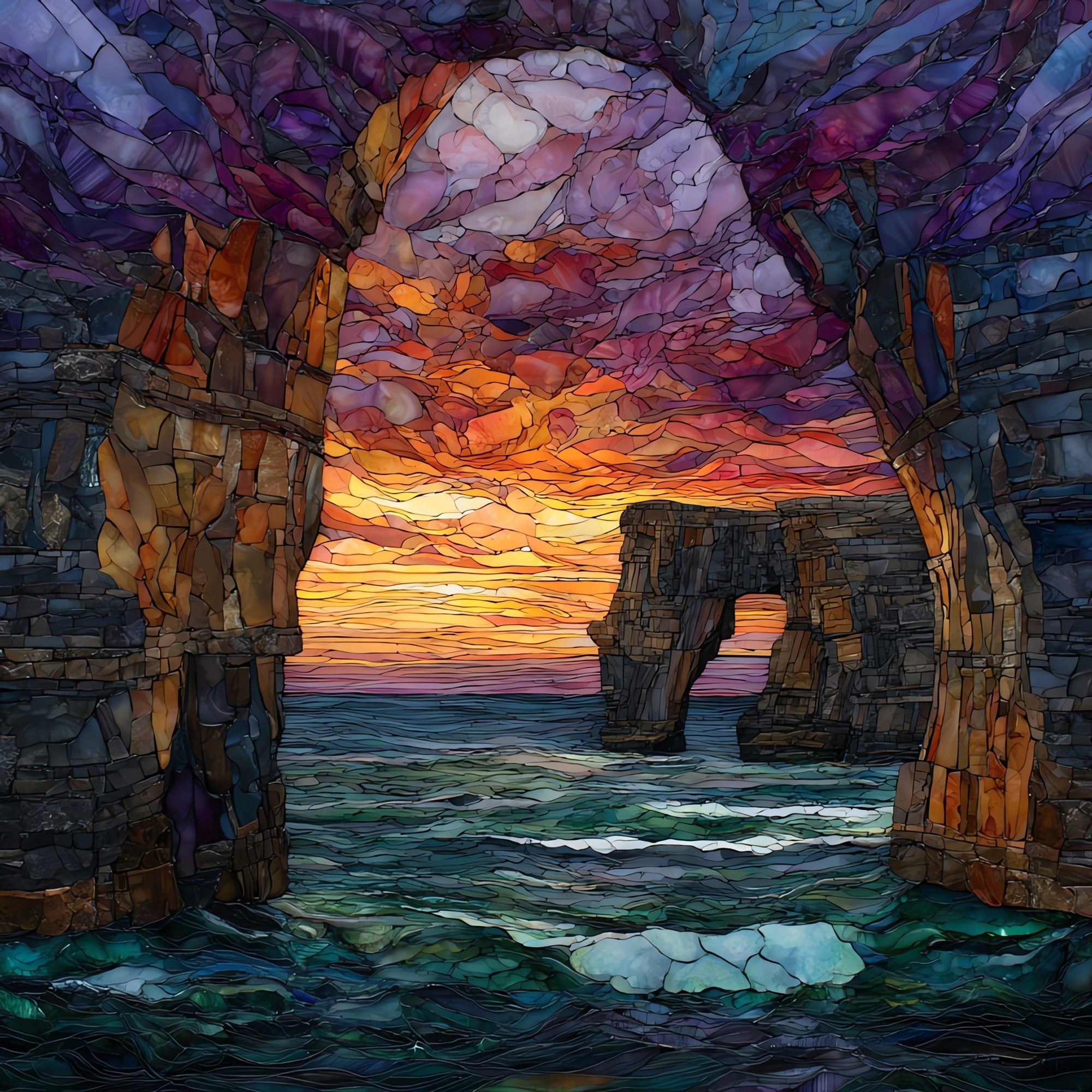 Bridges of Ross — ceramic art tile