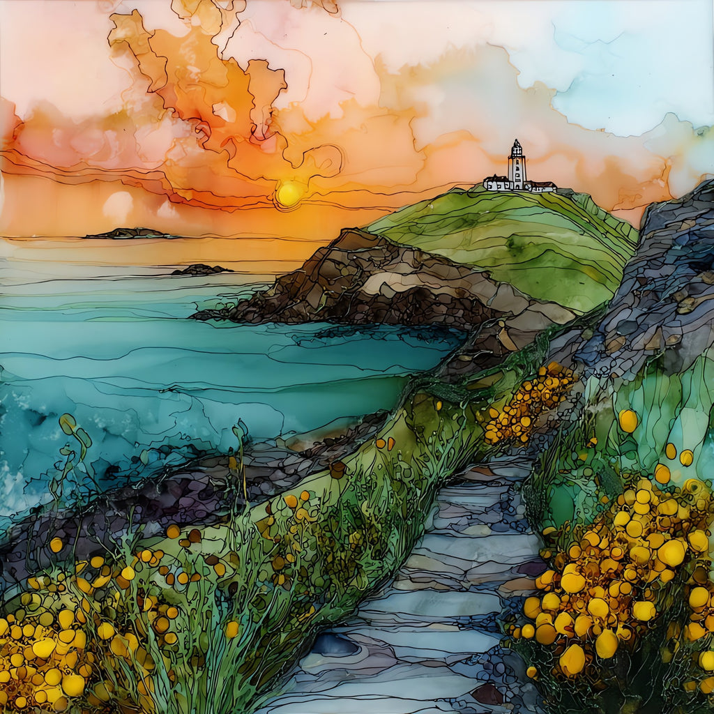 Howth Head — ceramic art tile