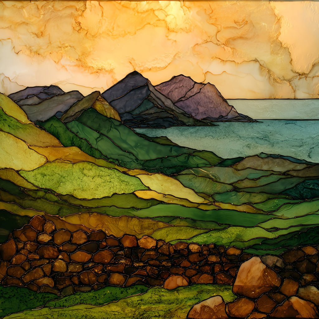 Mourne Mountains — ceramic art tile
