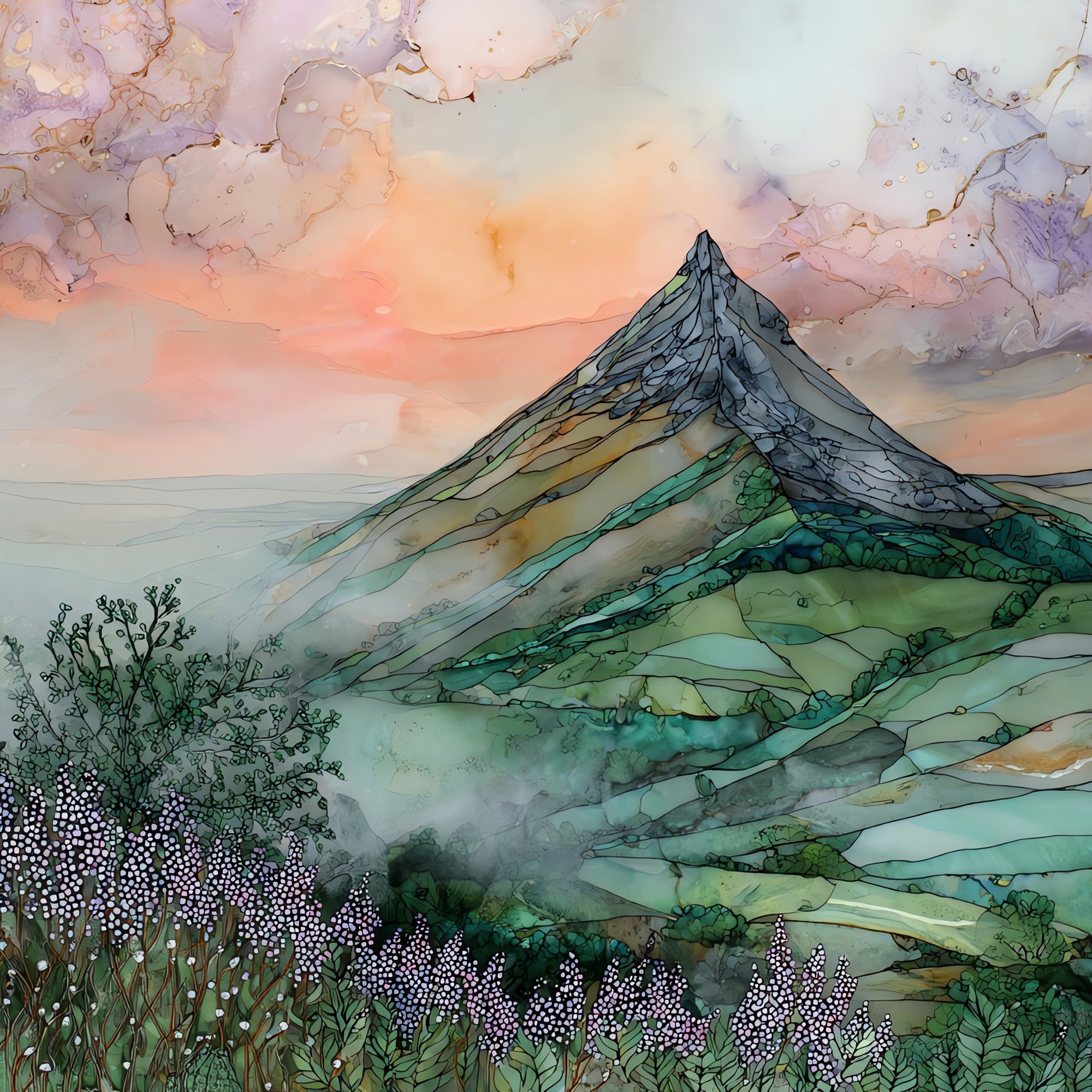 Great Sugar Loaf — ceramic art tile