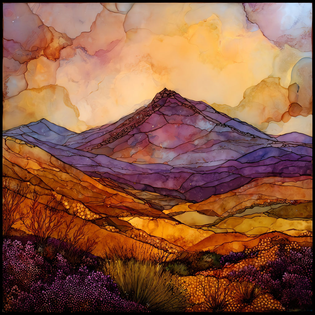 Slieve Gullion — ceramic art tile