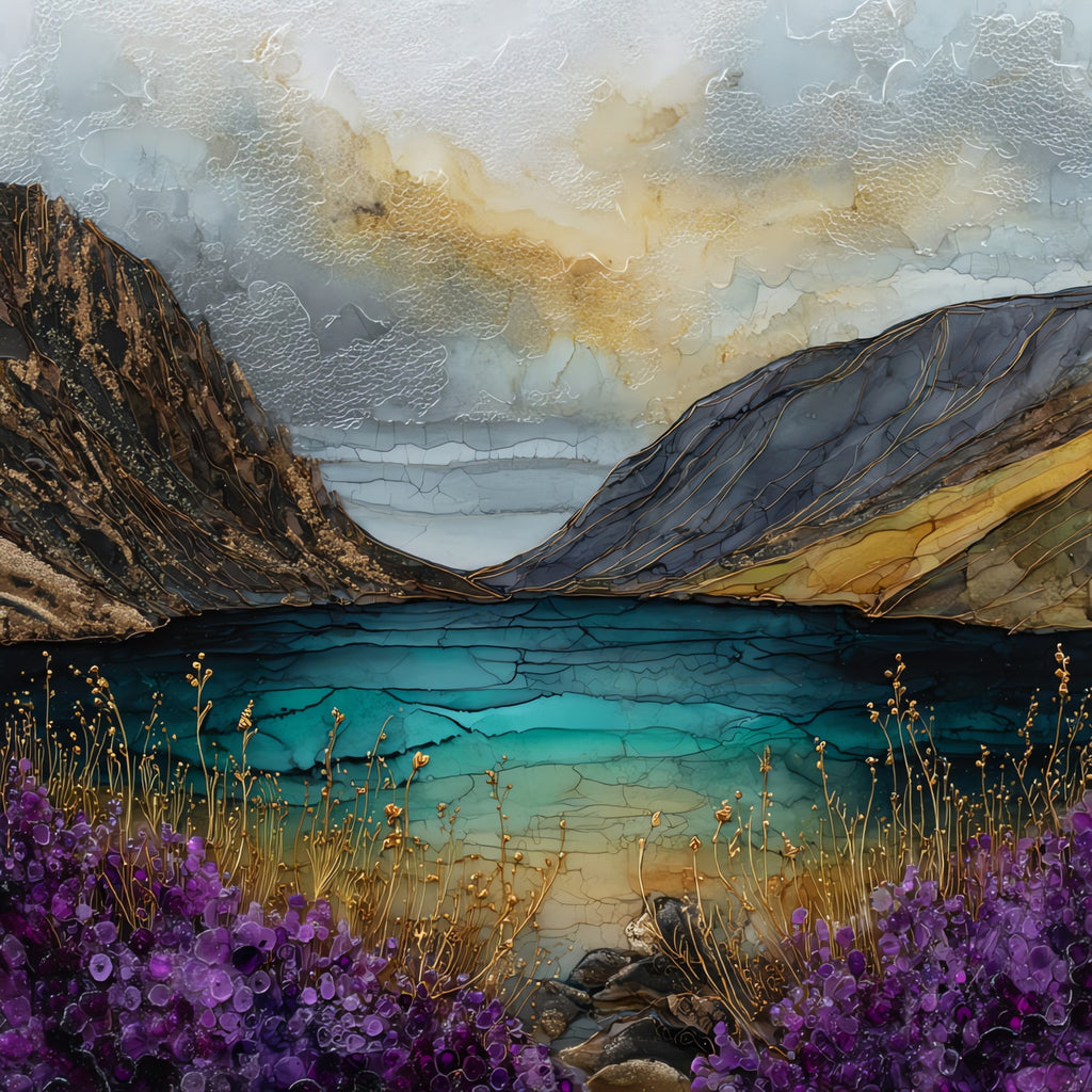 Comeragh Mountains — ceramic art tile