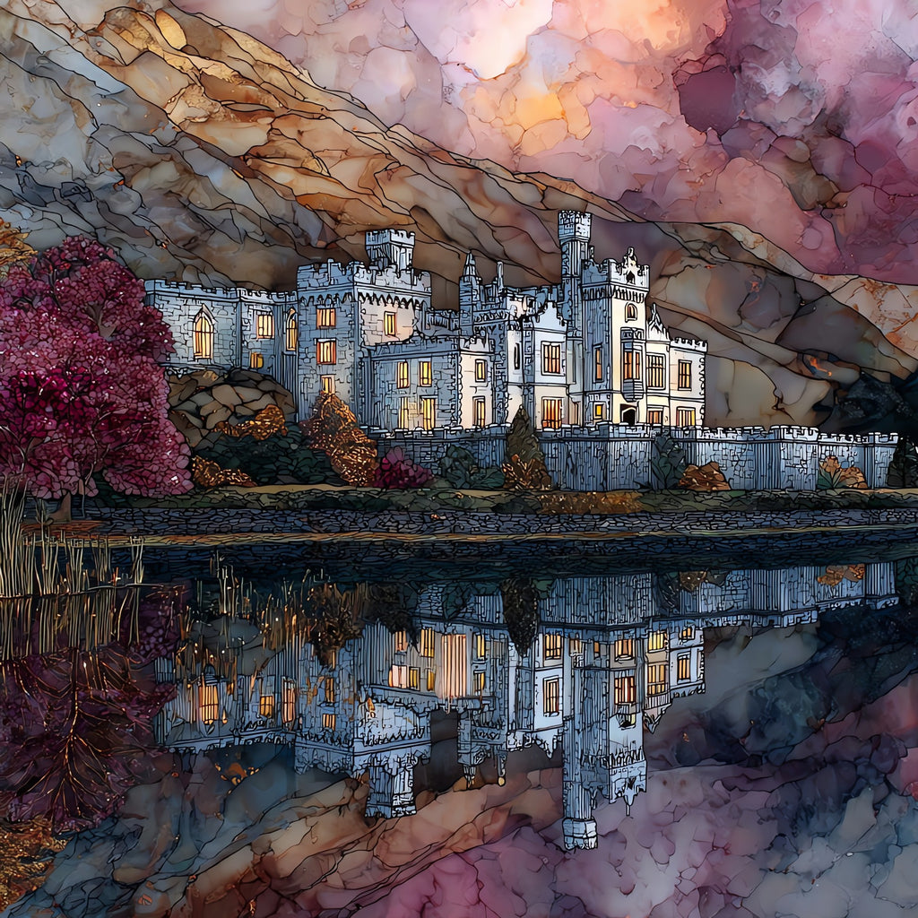 Kylemore Abbey — ceramic art tile