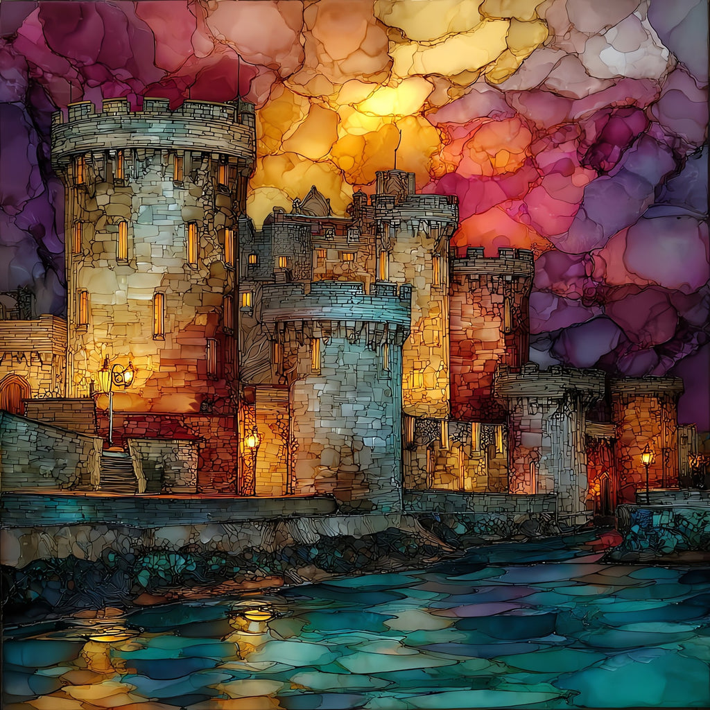 King John's Castle — ceramic art tile