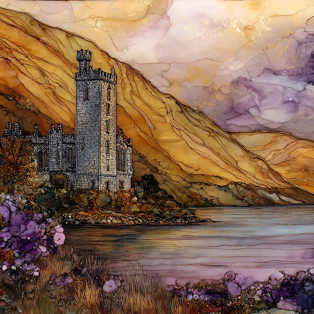 Glenveagh Castle — ceramic art tile