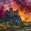 Rock of Dunamase — ceramic art tile