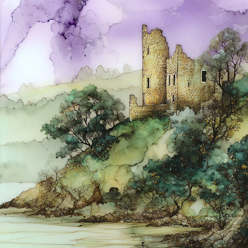 Dundrum Castle — ceramic art tile