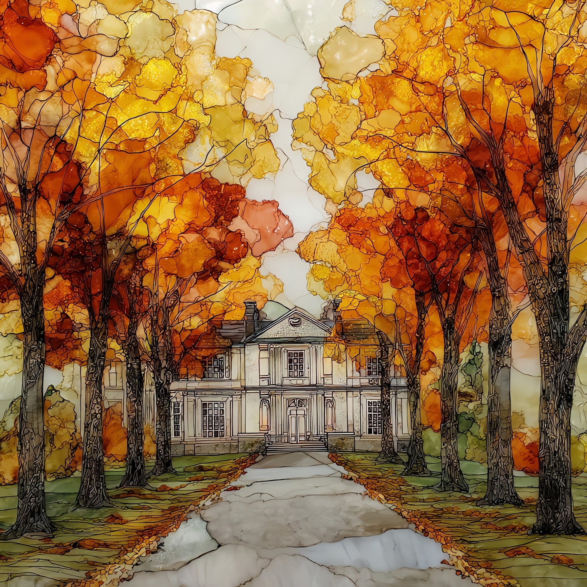 Strokestown Park — ceramic art tile