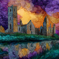 Clonmacnoise — ceramic art tile