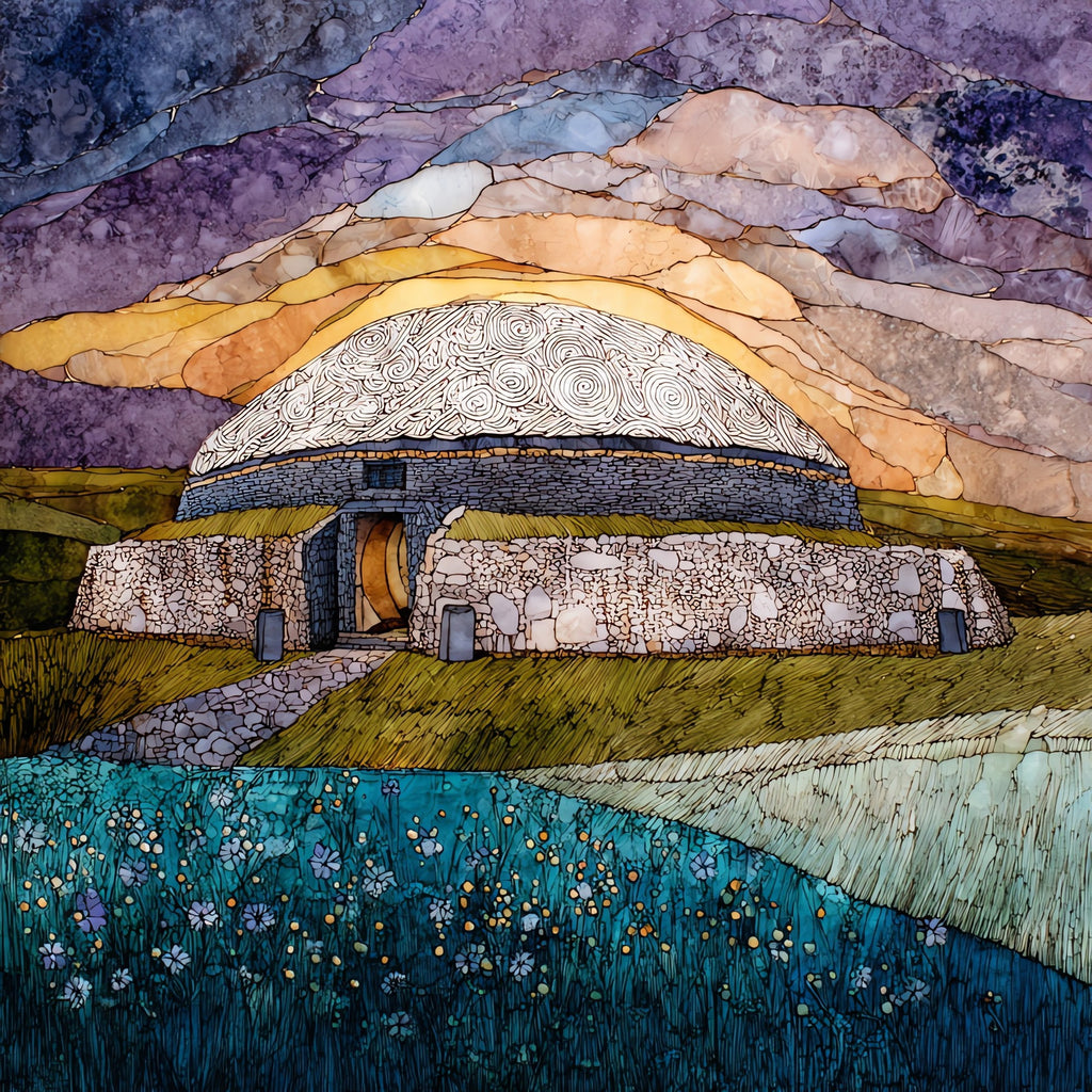 Newgrange — ceramic art tile