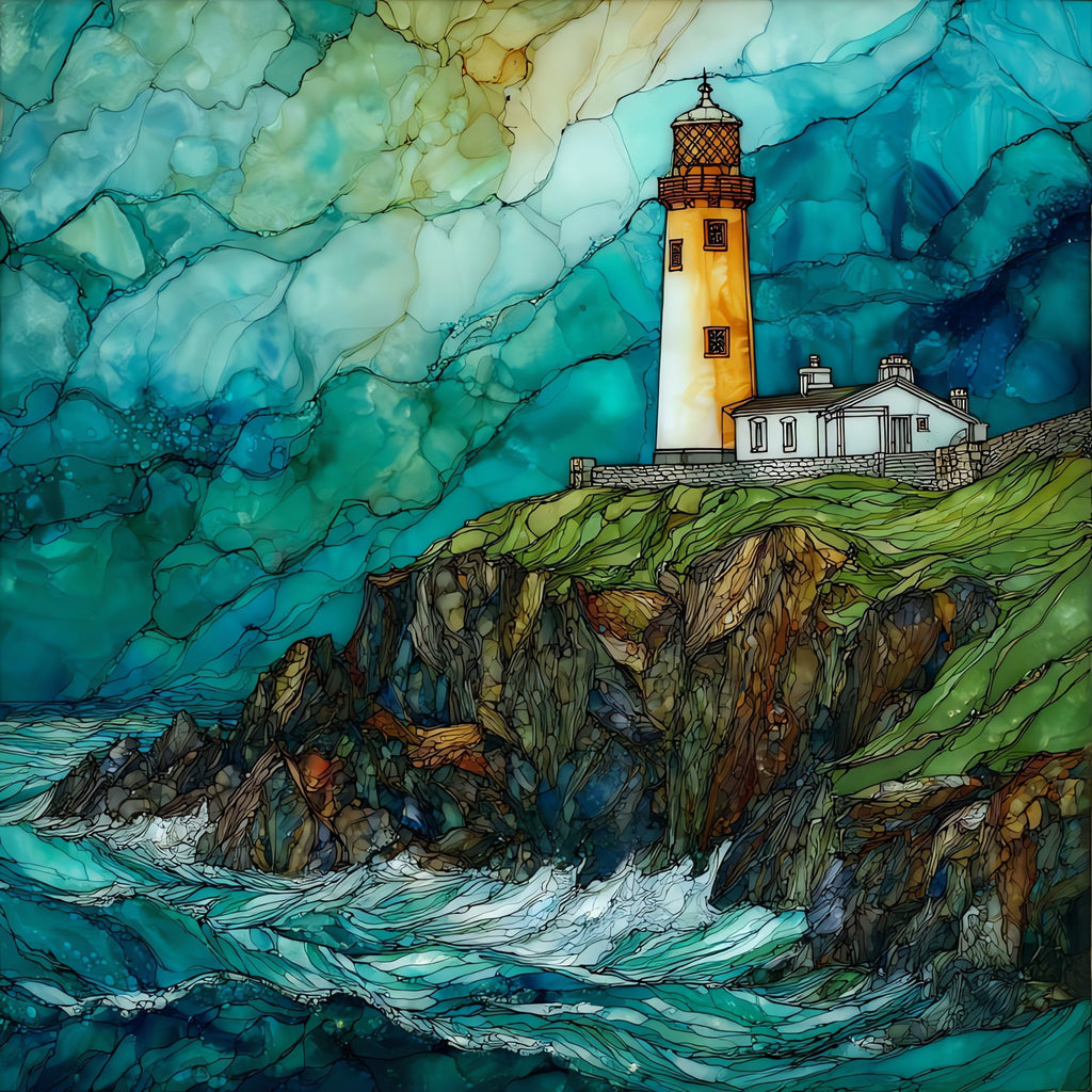 Fanad Head Lighthouse — ceramic art tile