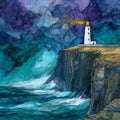 Loop Head Lighthouse — ceramic art tile