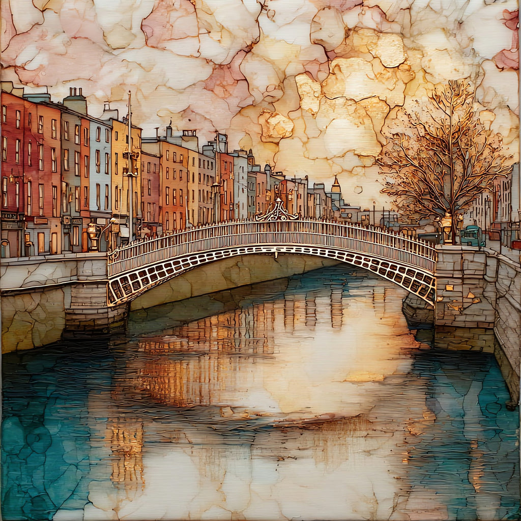 Ha'penny Bridge — ceramic art tile