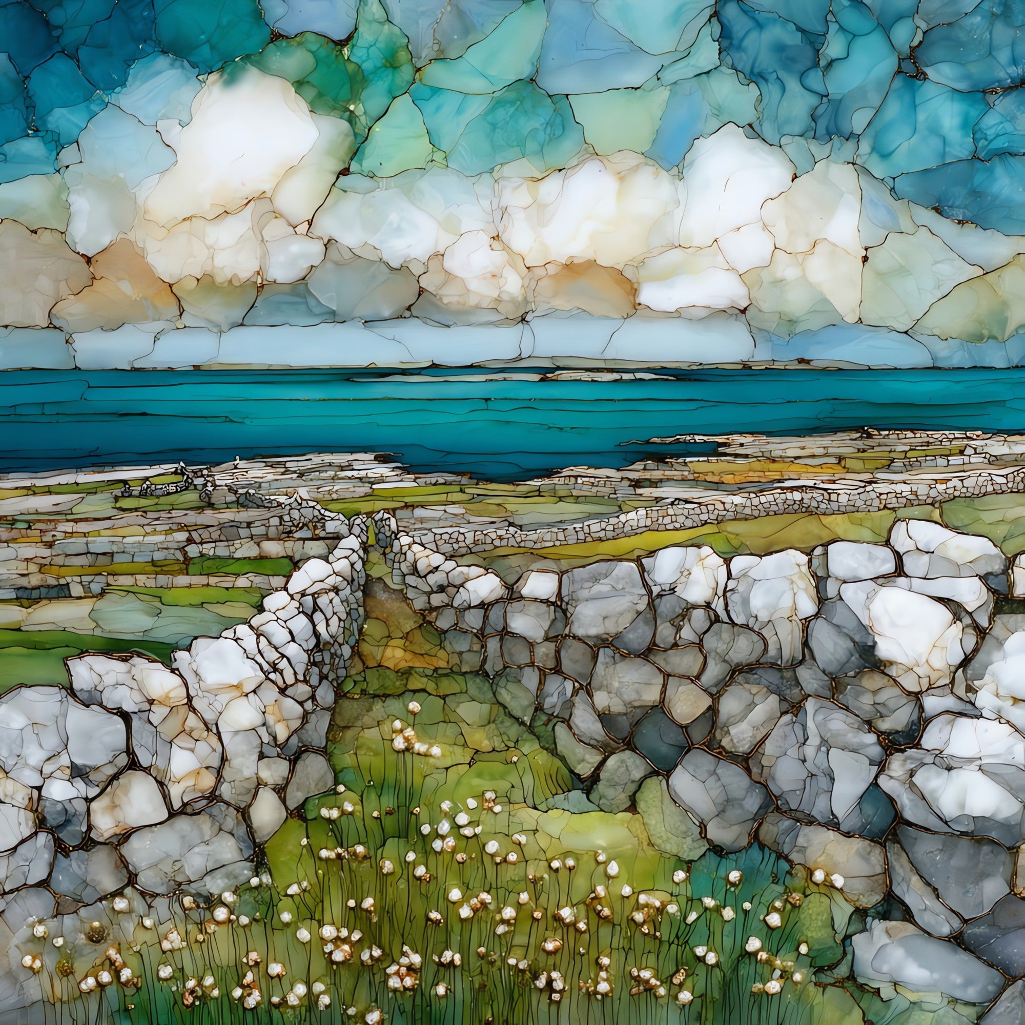 Aran Islands — ceramic art tile