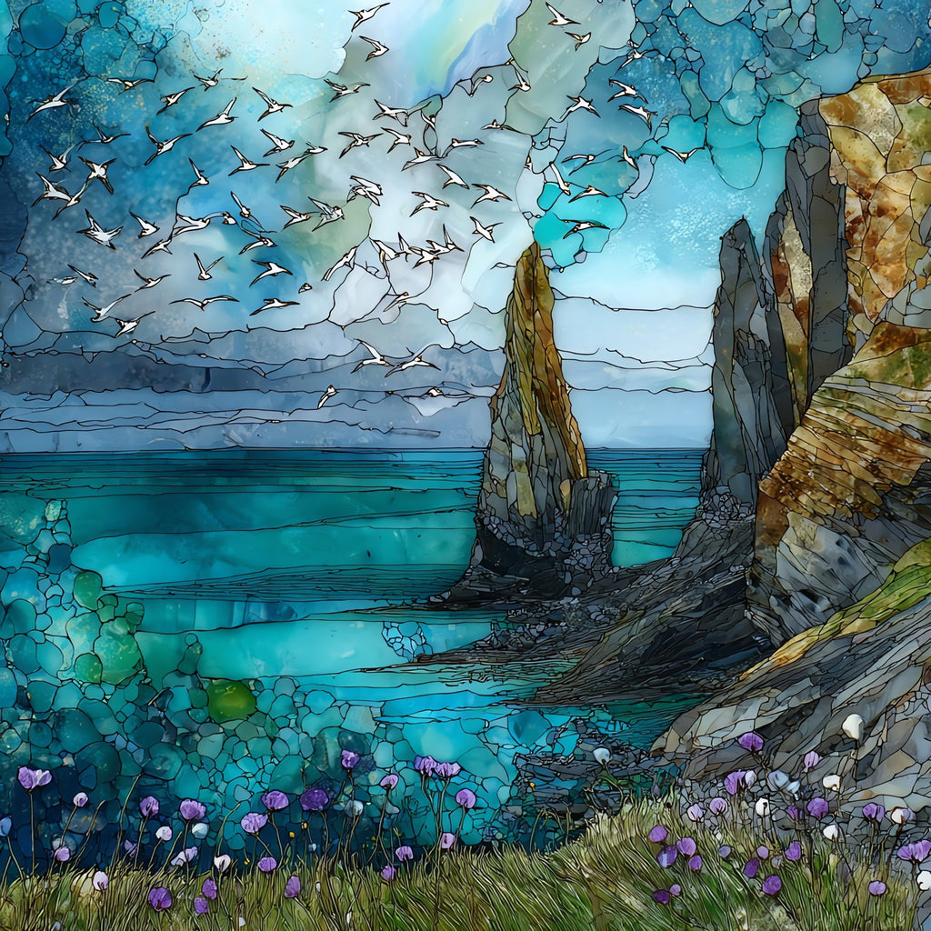 Saltee Islands — ceramic art tile