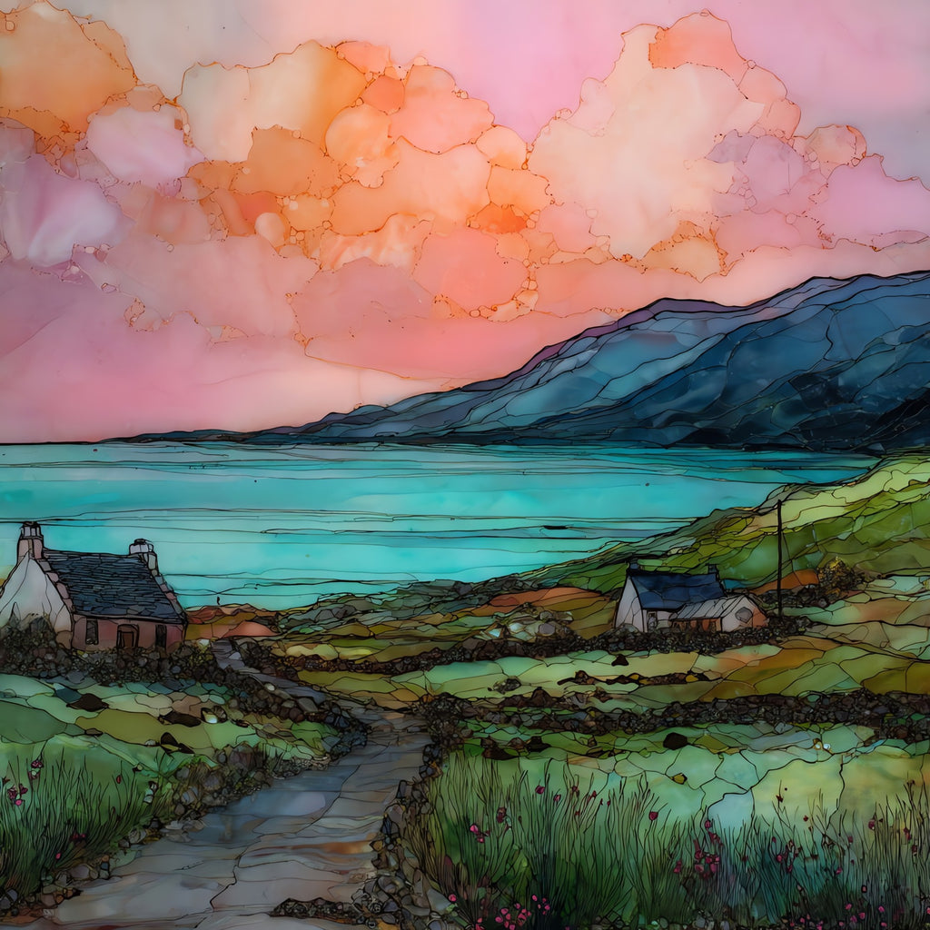 Cooley Peninsula — ceramic art tile