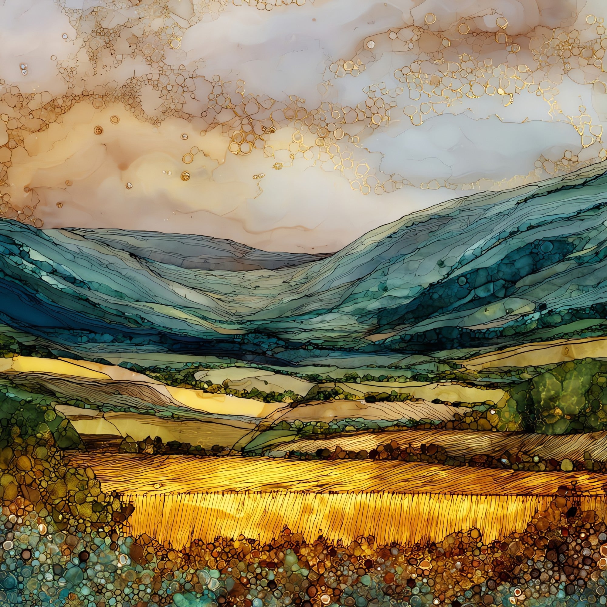 Glen of Aherlow — ceramic art tile