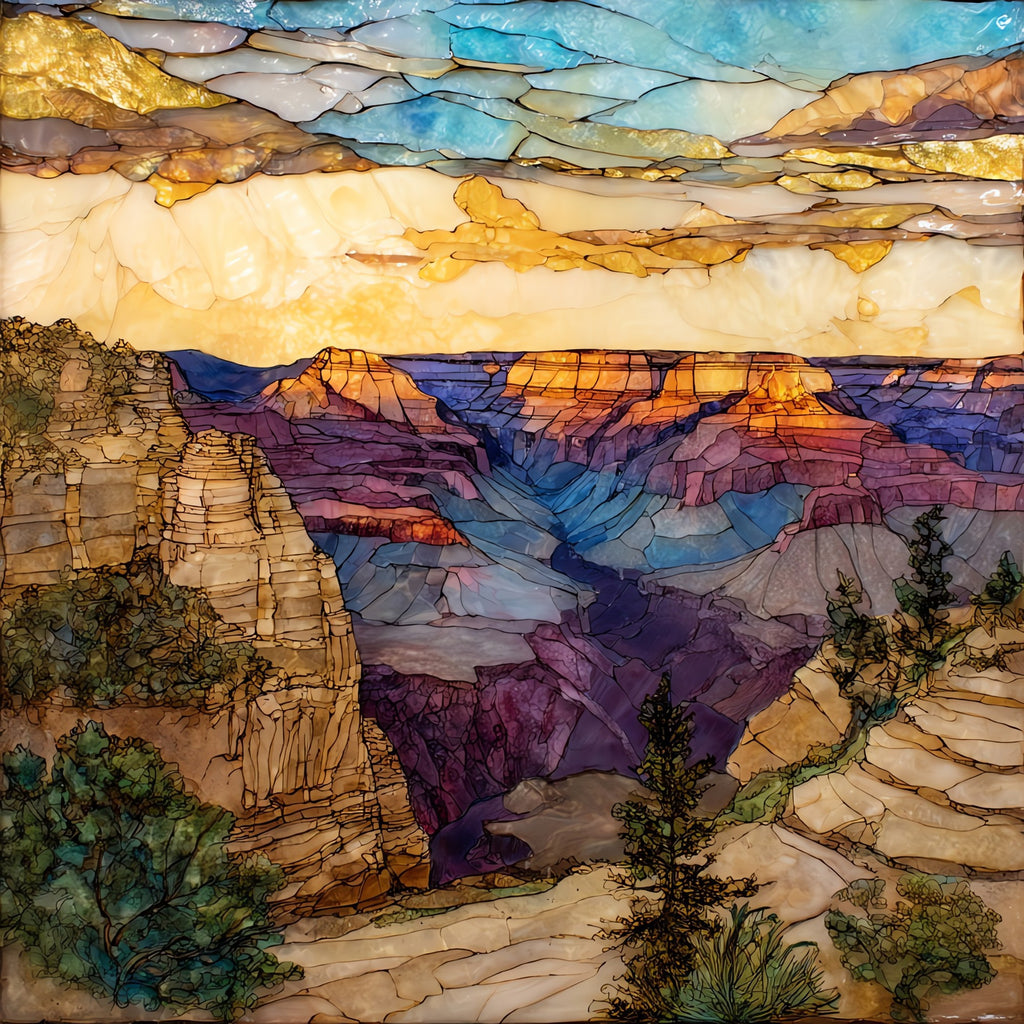 Mohave Point Grand Canyon — ceramic art tile