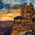 Lookout Studio Grand Canyon — ceramic art tile