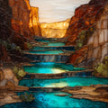 Beaver Falls — ceramic art tile