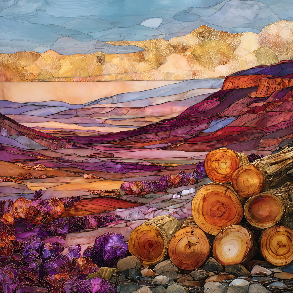 Crystal Forest Petrified Forest — ceramic art tile