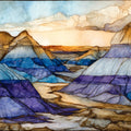 Blue Mesa Petrified Forest — ceramic art tile