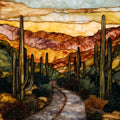 Cactus Forest Loop Drive Saguaro — ceramic art tile