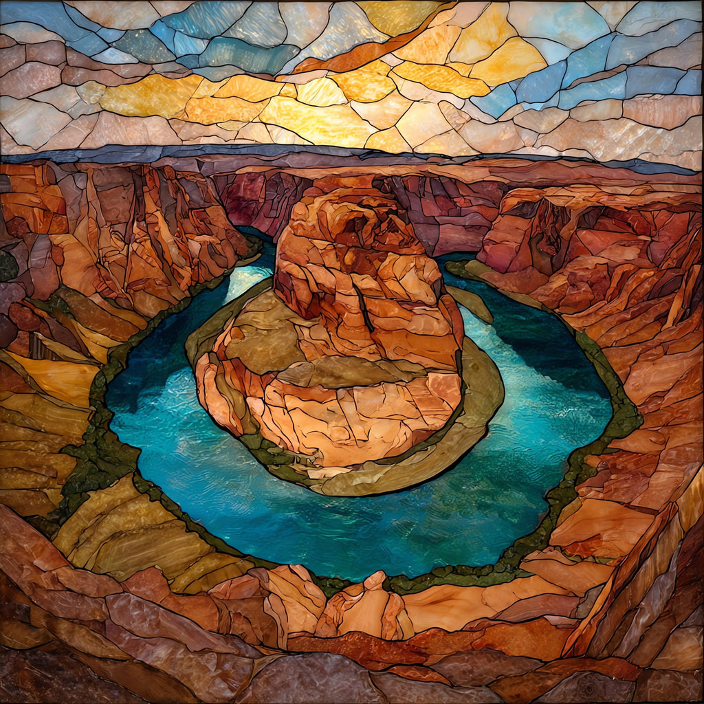 Horseshoe Bend — ceramic art tile