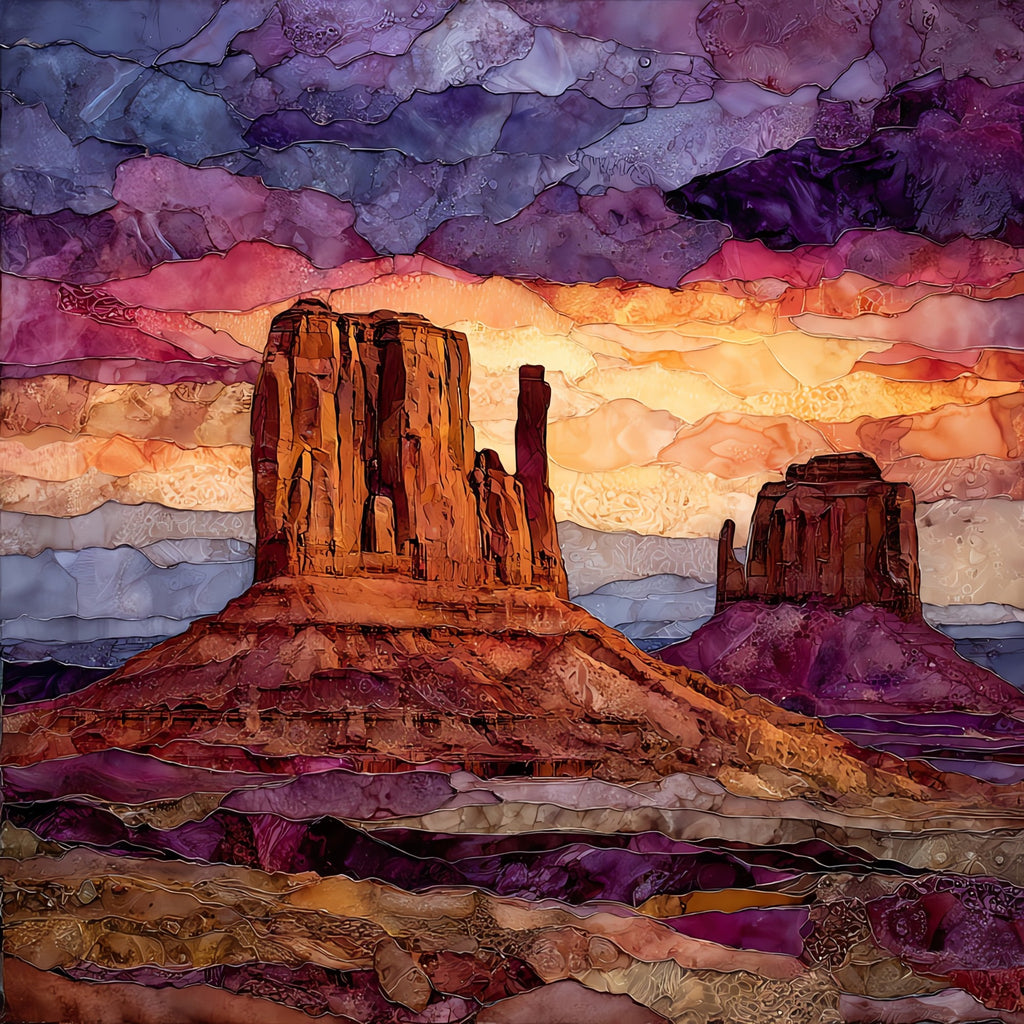 Monument Valley Merrick Butte Monument Valley Navajo Tribal Park — ceramic art tile