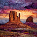 Monument Valley Merrick Butte Monument Valley Navajo Tribal Park — ceramic art tile