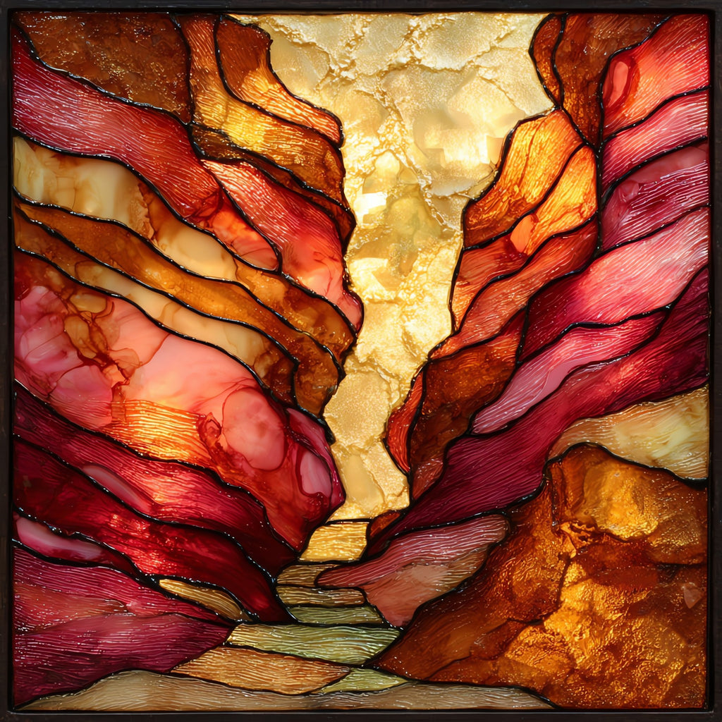 Antelope Canyon Lower — ceramic art tile