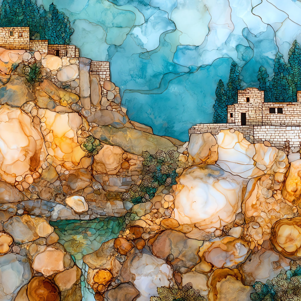 Walnut Canyon NM — ceramic art tile