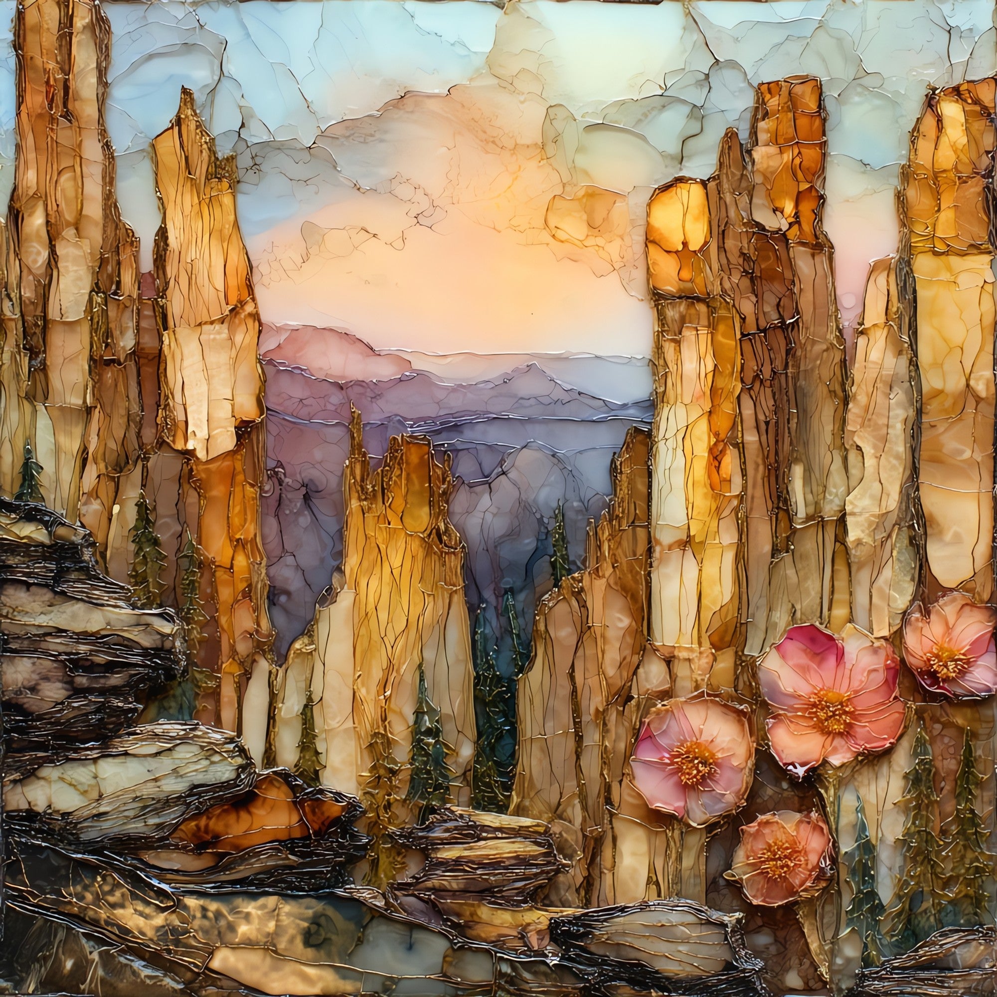 Chiricahua Massai Point — ceramic art tile