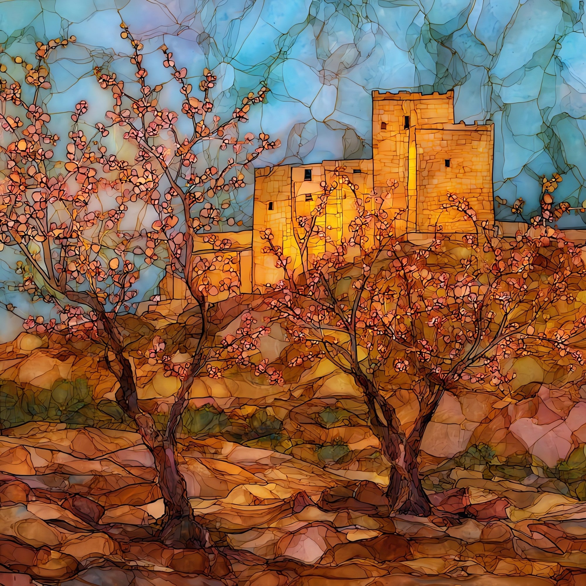 Pipe Spring — ceramic art tile