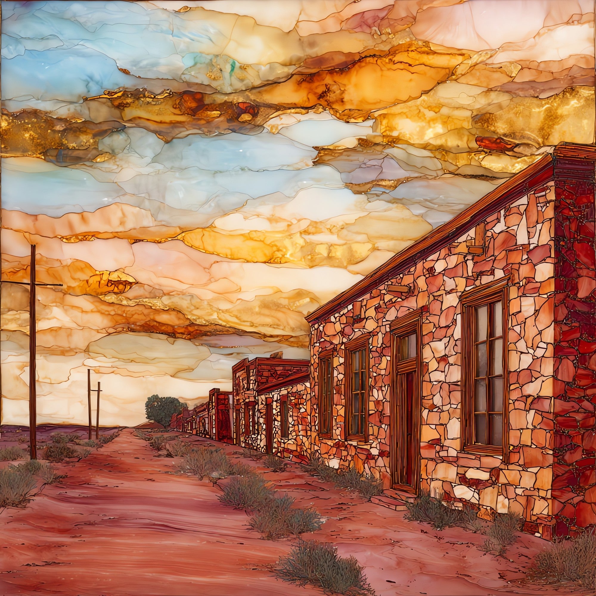 Hubbell Trading Post — ceramic art tile