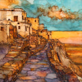 Old Oraibi Hopi Mesas — ceramic art tile