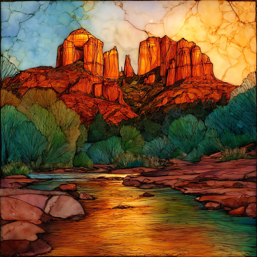 Red Rock State Park — ceramic art tile
