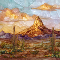 Picacho Peak — ceramic art tile