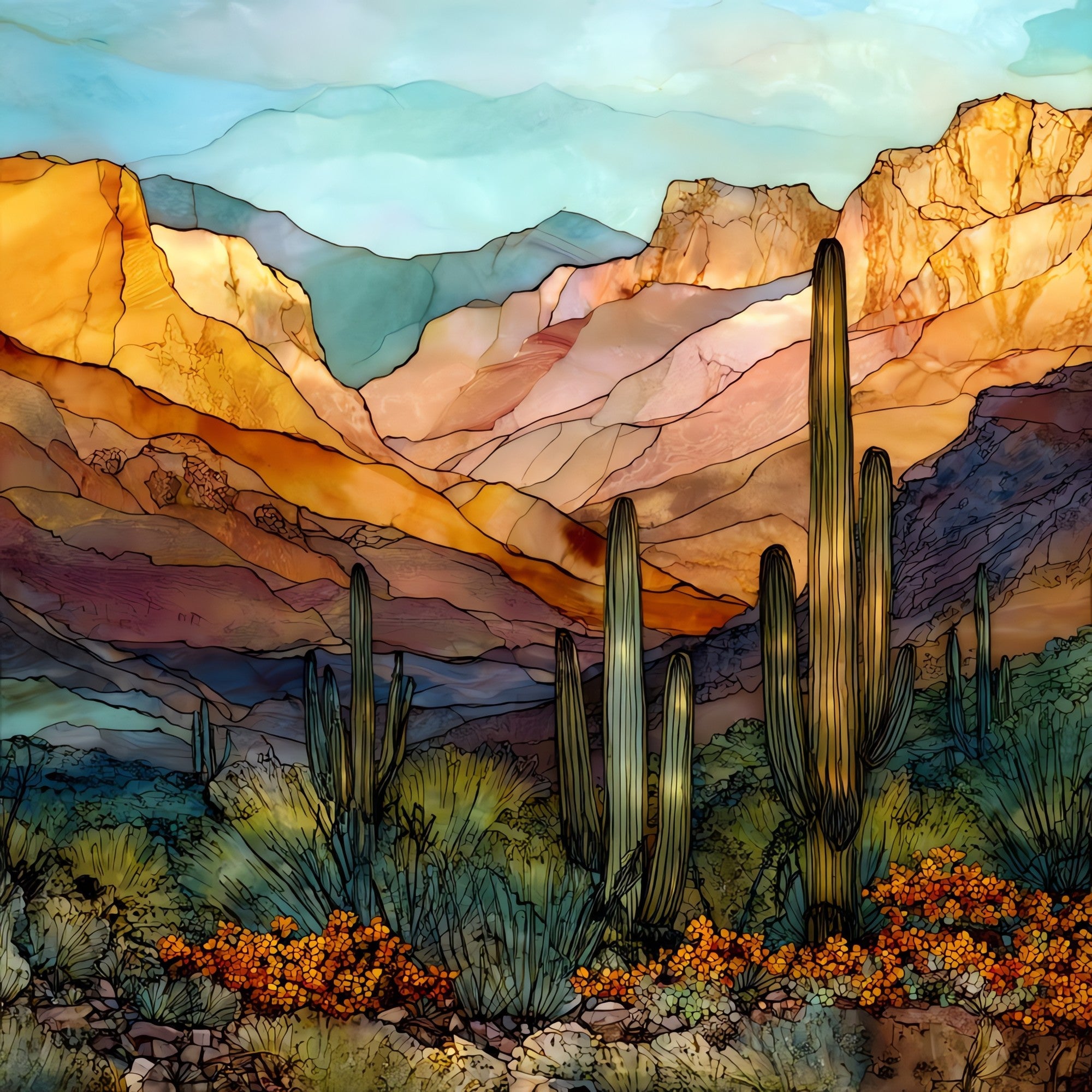 Catalina State Park — ceramic art tile