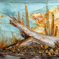 Saguaro skeleton Saguaro National Park — ceramic art tile
