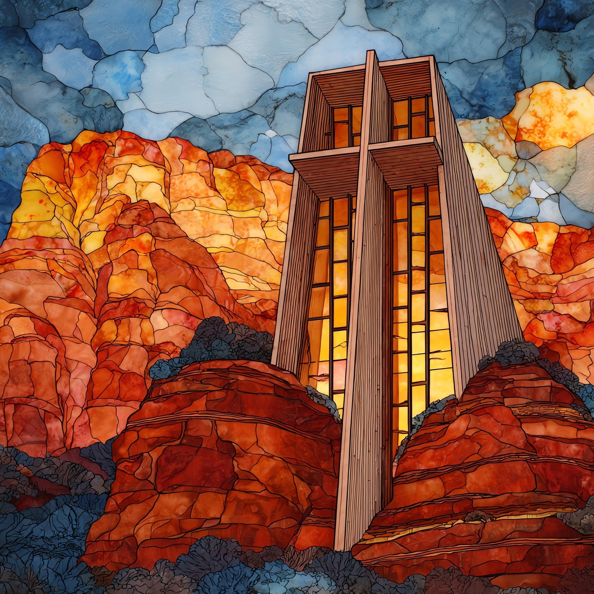 Chapel of the Holy Cross Sedona — ceramic art tile
